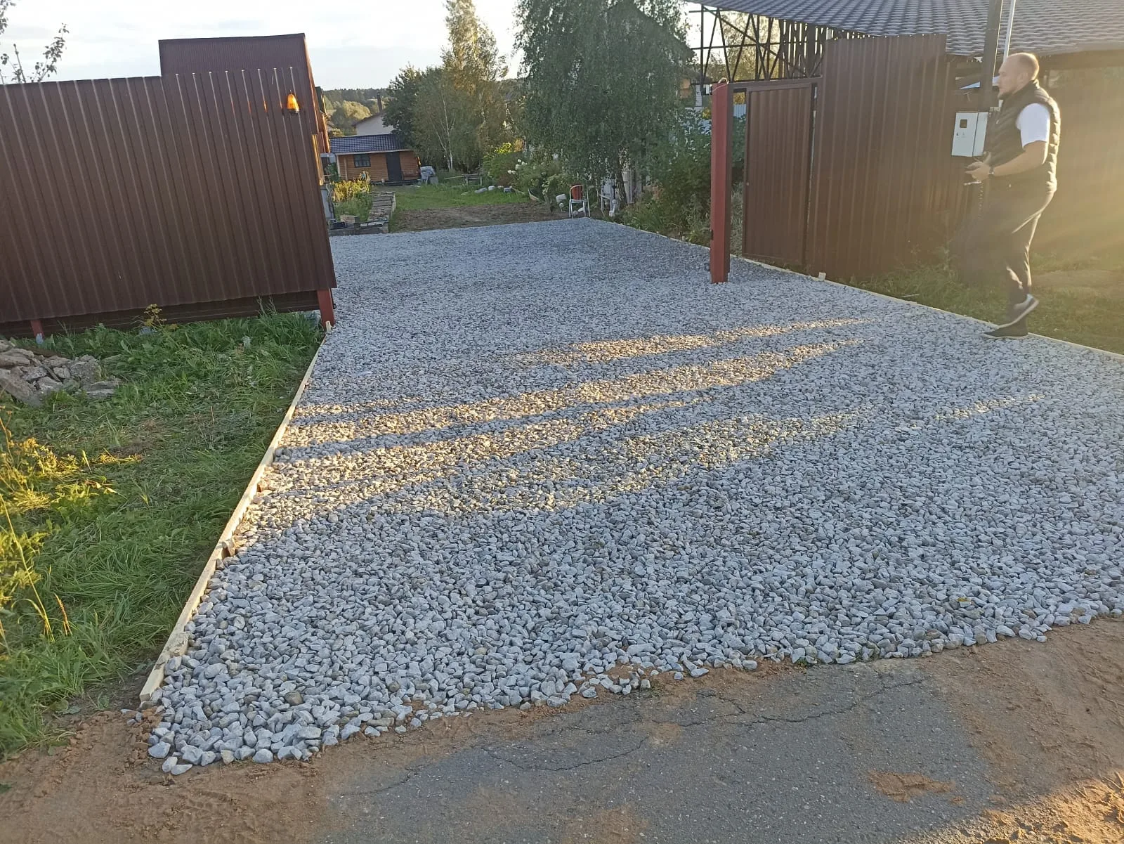 Заезд на участок