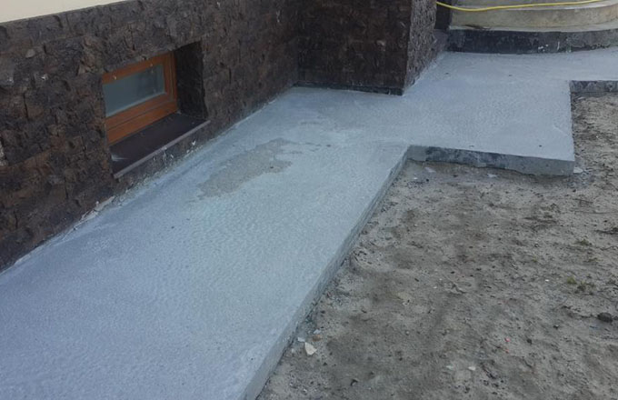 Бетонная отмостка