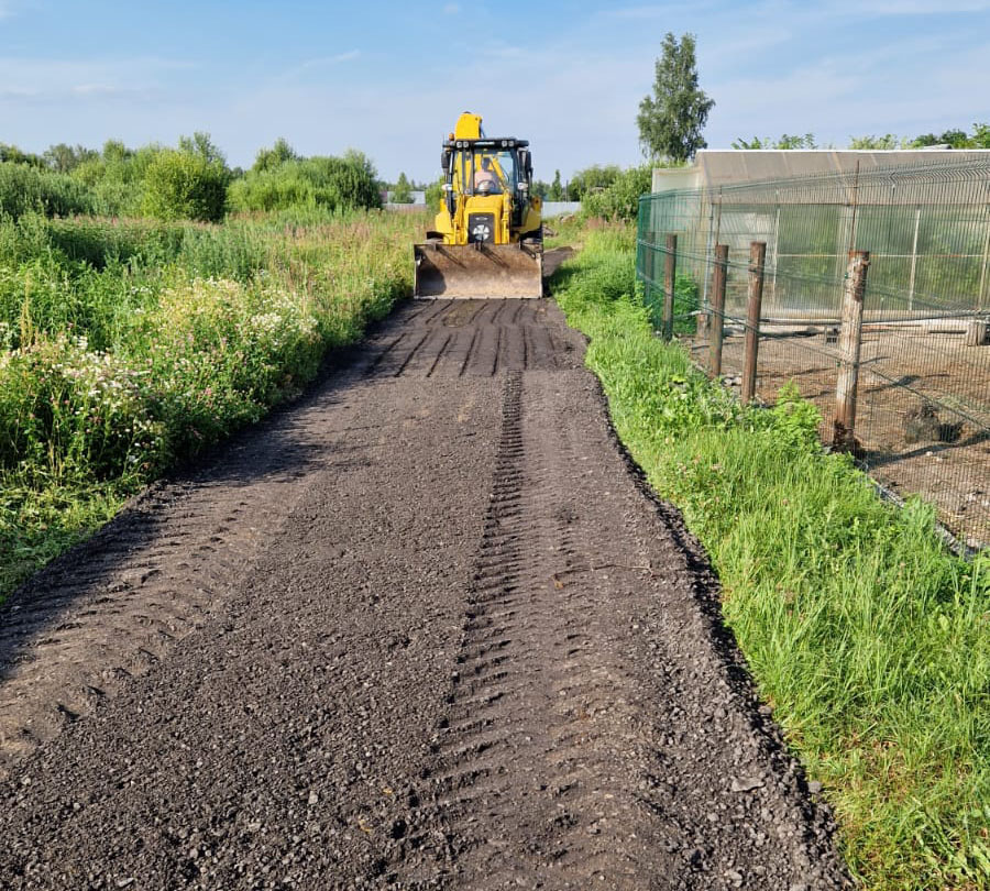 Дорога из асфальтной крошки