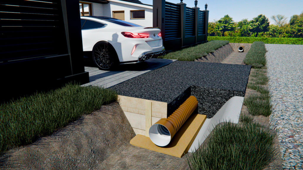 Заезд «Легковой»с асфальтной крошкой