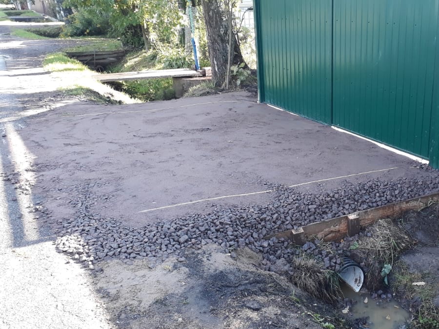 Заезд «Легковой»с асфальтной крошкой