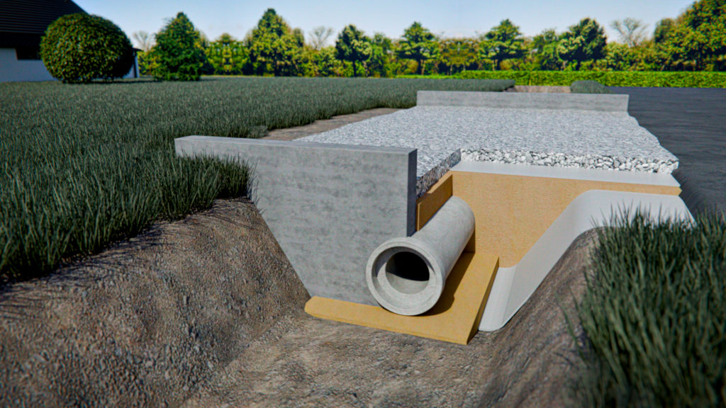 Заезд «Усиленный» жб+бетонные оголовки