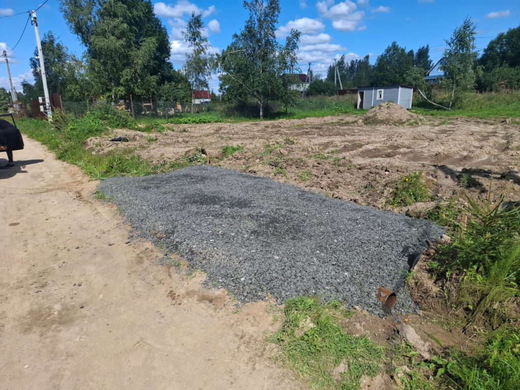 Заезд Грузовой метал D-220 асфальтная крошка