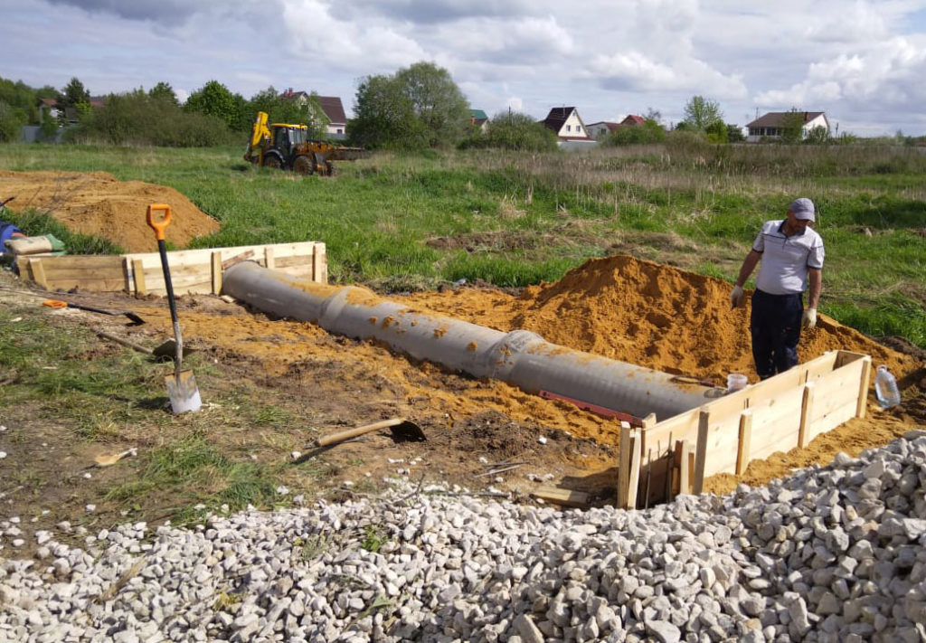 Заезд «Усиленный» жб+бетонные оголовки