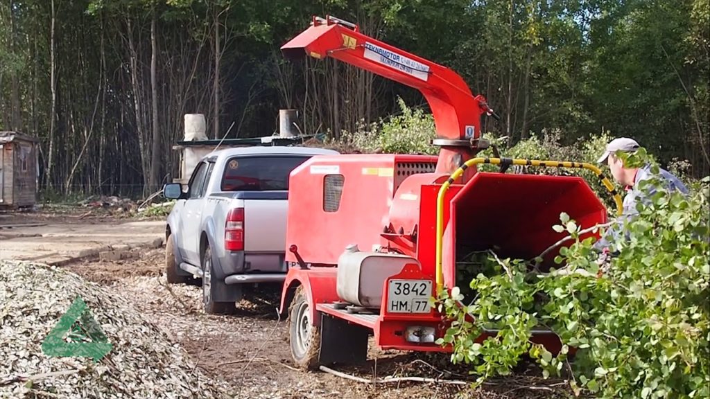 Измельчение веток в щепу