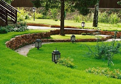 Террасирование участка на склоне