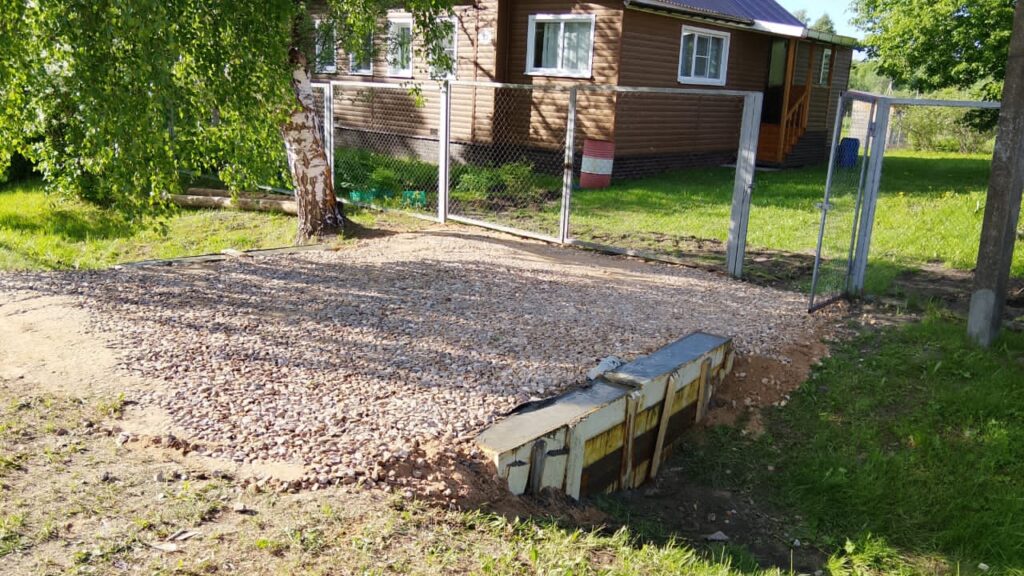 Заезд на участок в с. Большое Михайловское