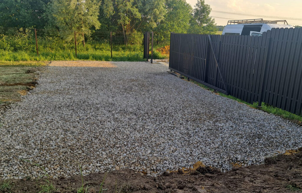 Площадка из щебня 100 м² в Раменском районе, КП «Оттепель»