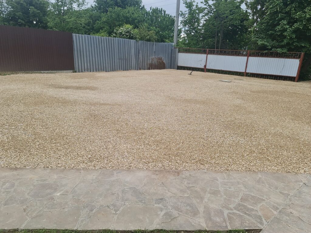 Площадка из щебня с расклинцовкой 190 м² в Домодедово, Каширское шоссе