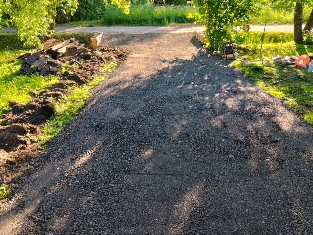 Заезд из асфальтной крошки в Раменском