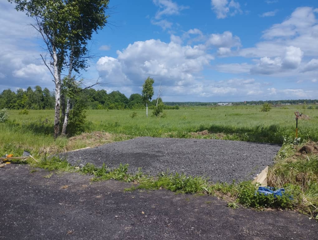 Заезд с площадкой из асфальтной крошки 36 м² в Серпуховском районе, Симферопольское шоссе